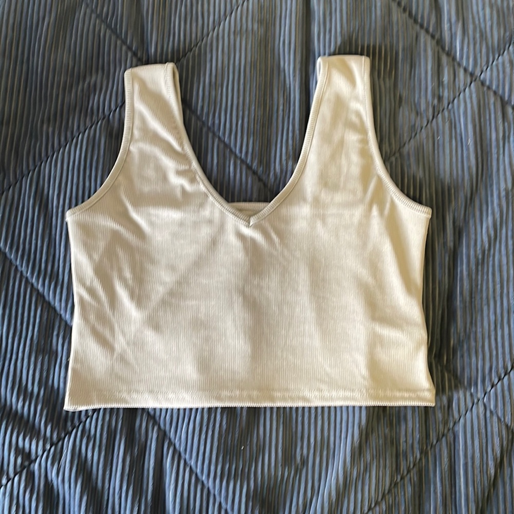 White crop top